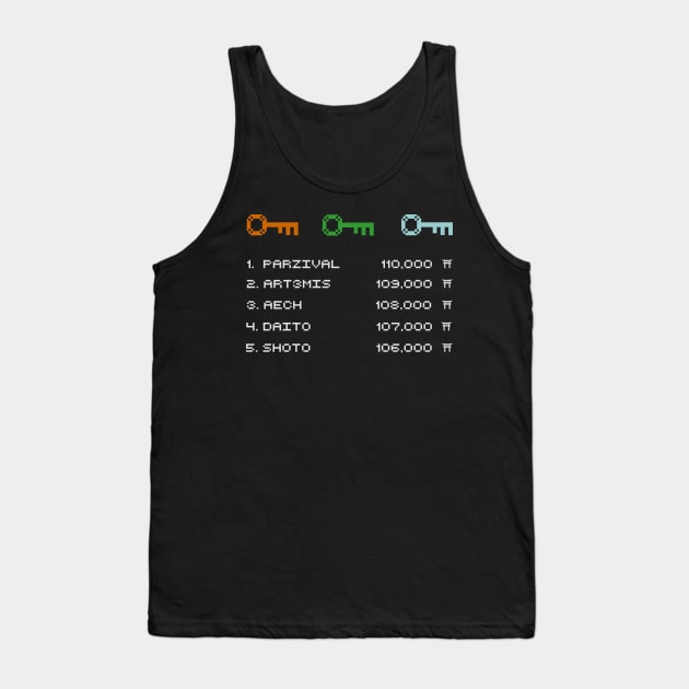 Ready Player One Leaderboard Tank Top by Nova5